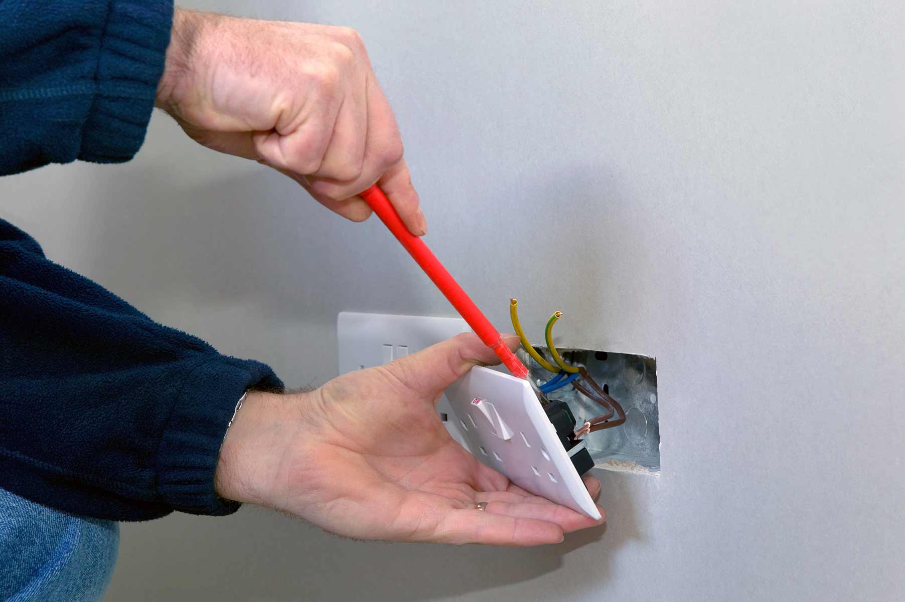 Our electricians can install plug sockets for domestic and commercial proeprties in Cranford and the local area. 